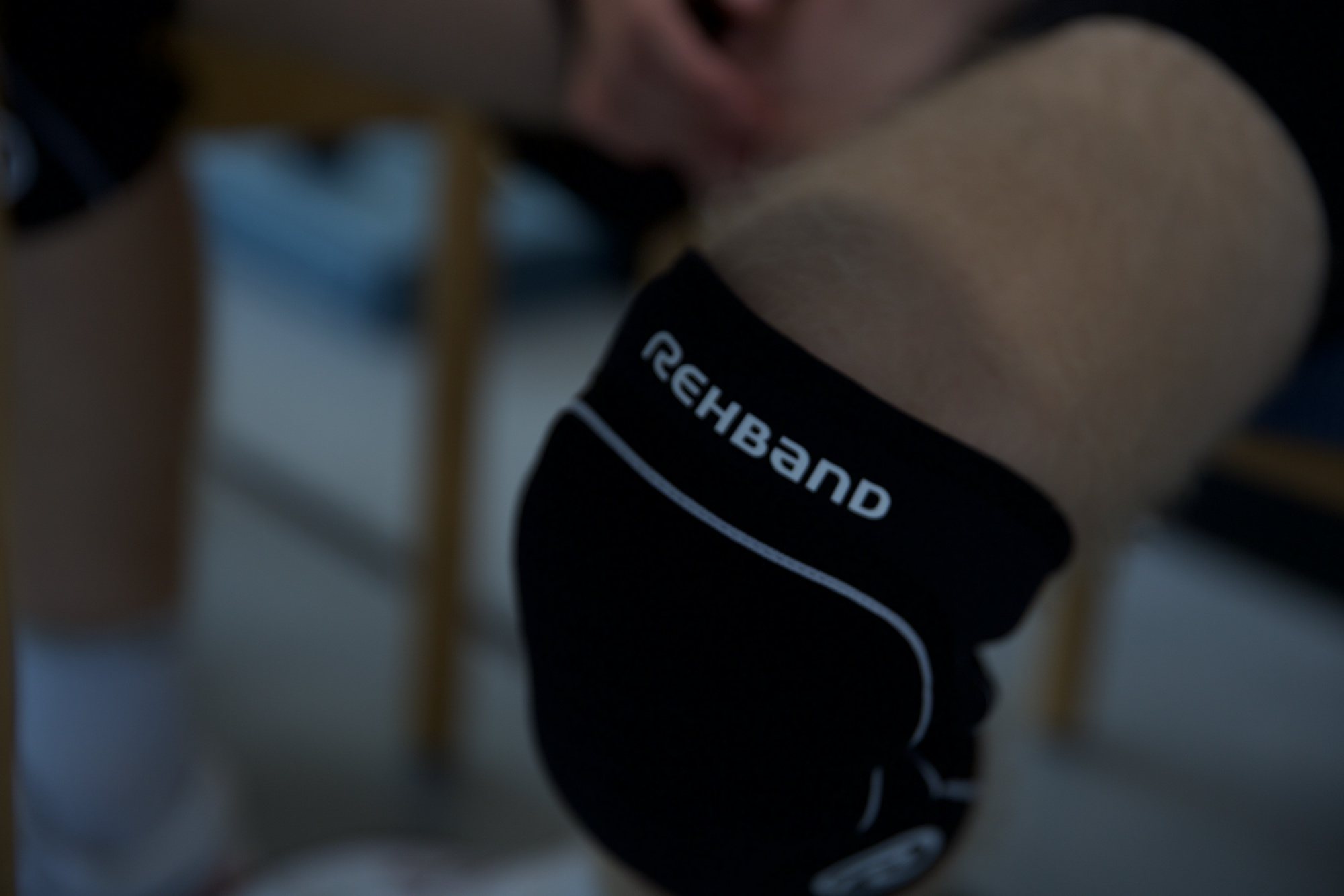 Detailaufnahme einer Knie-Bandage